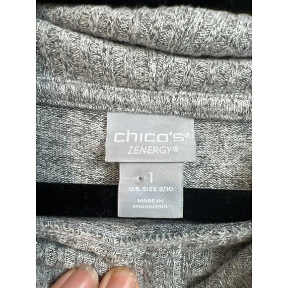 Chico's Sz 1 (US 8/10) High Neck Adjustable Cowl/Turtleneck Warm Cozy Zenergy To - Picture 3 of 5